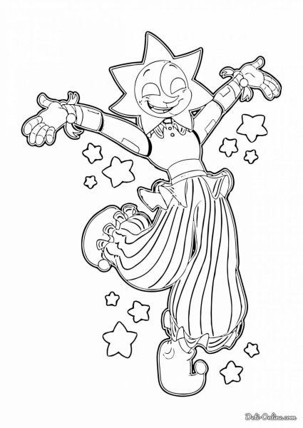 Фредди АНИМАТРОНИК раскраска