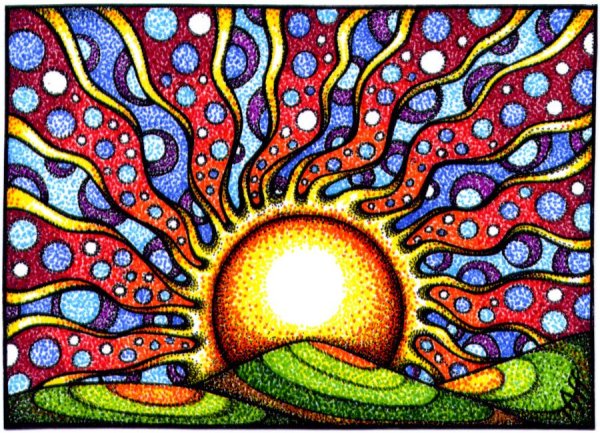 Абстракционизм солнце