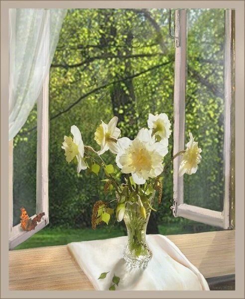 Поздравление в окно