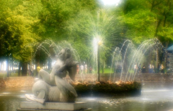 Петергоф фонтаны осенью