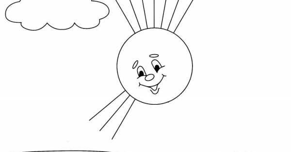 Солнце шаблон