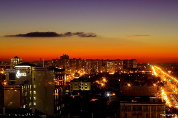 Ночной Краснодар с высоты