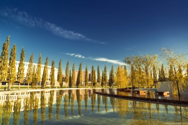 Парк Галицкого в Краснодаре осенью