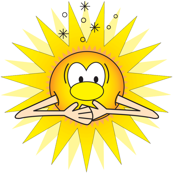 Солнце грустное и веселое