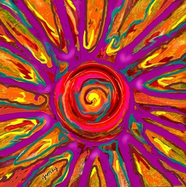 Солнце абстракция