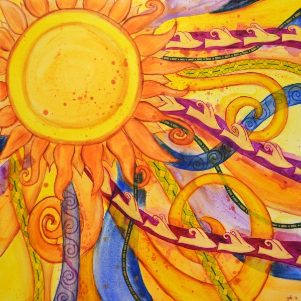 Солнце абстракция