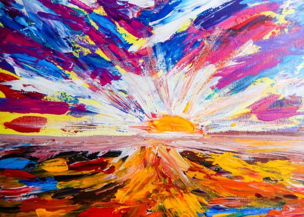 Абстрактное солнце