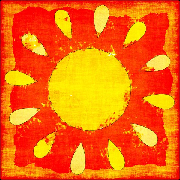 Абстрактное солнце