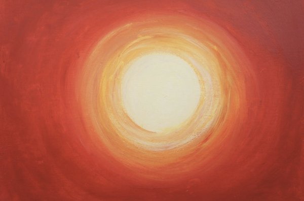 Солнце красками