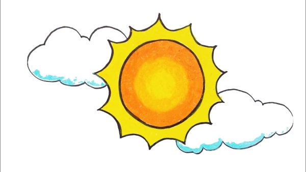 Солнышко контур