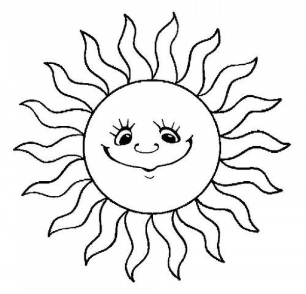 Солнце схематичное изображение