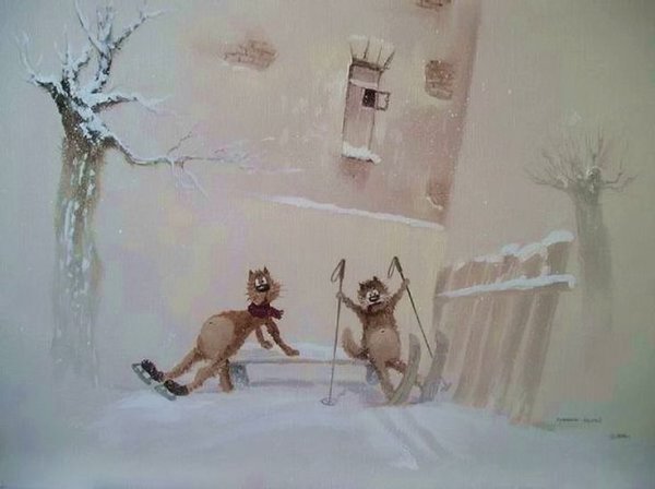 Художник Андрей Репников коты