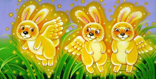 Зайчонок и солнышко