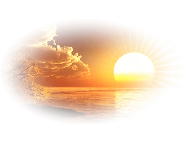 Солнышко на белом фоне