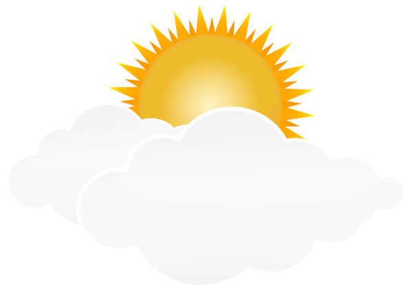 Солнце на белом фоне