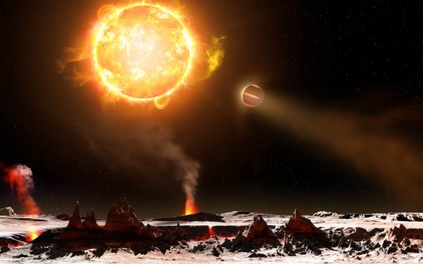 Солнечное затмение со звездой