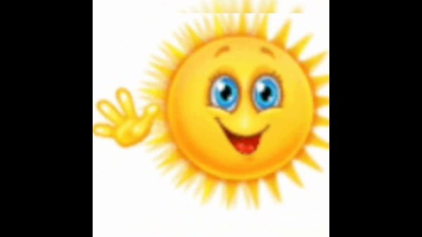 Солнышко и тучка для детей