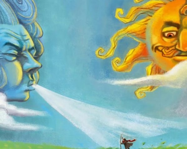 Ушинский Константин Дмитриевич ветер и солнце