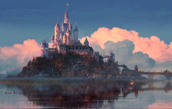 Рисование сказочный дворец