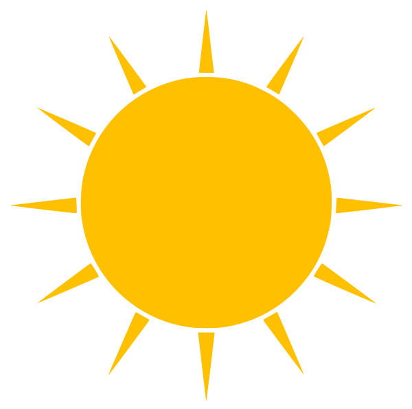 Желтый фон солнце