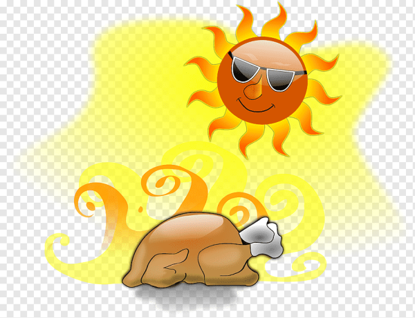 Солнце жарко