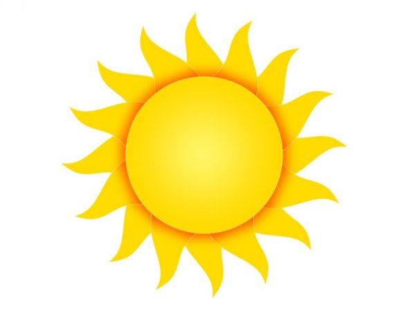 Солнышко желтого цвета
