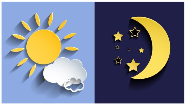 День ночь вектор