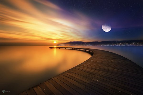 Солнце и Луна вместе