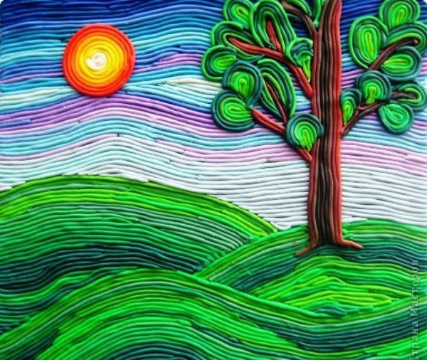 Пластилинография лето