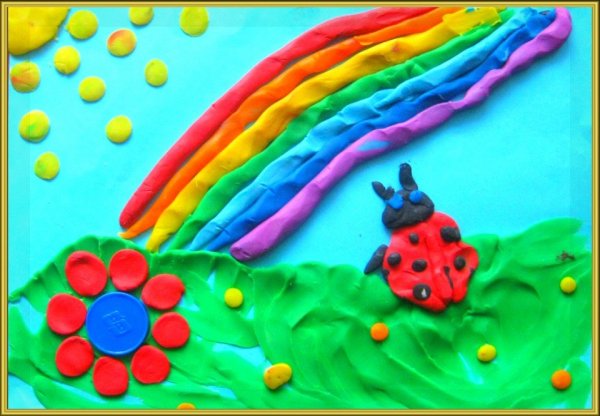 Пластилинография для младших дошкольников