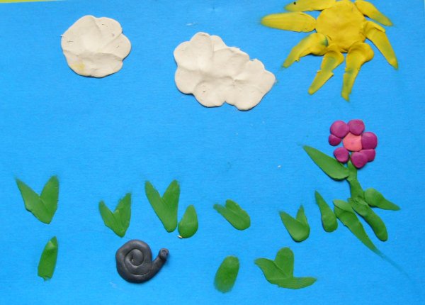 Картинки из пластилина на картоне