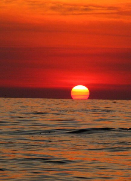 Заходящее солнце