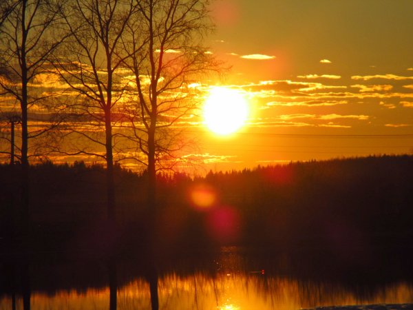 Солнце вечером