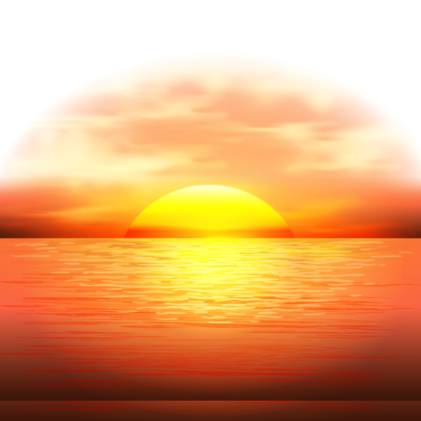 Закат на море