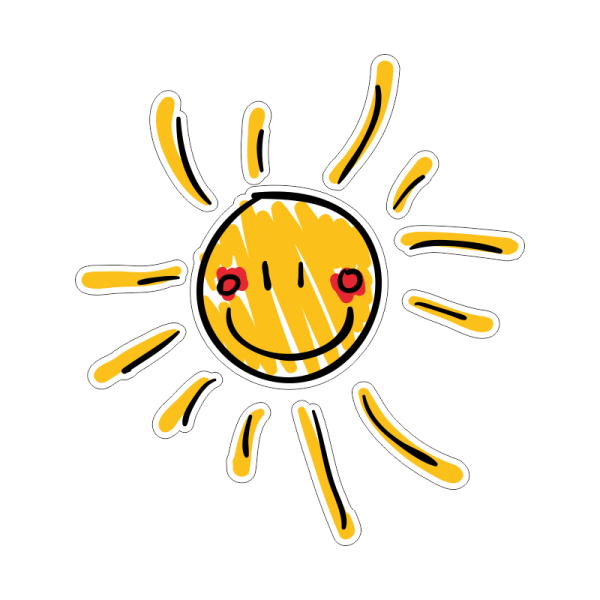 Наклейки "солнышки"