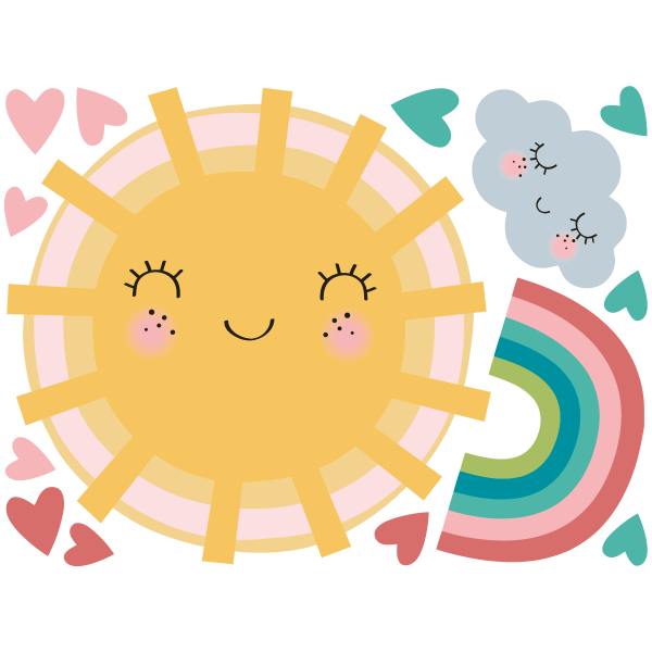 Наклейки "солнышки"