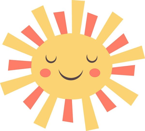 Солнце наклейка