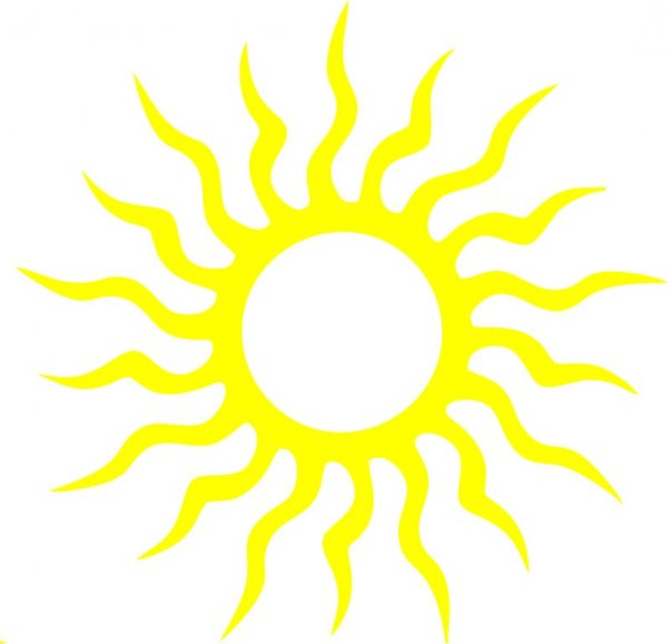 Солнце наклейка