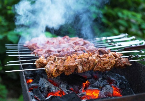 Пикник шашлык на природе