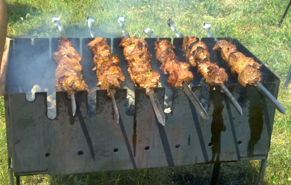Шашлык на шампуре