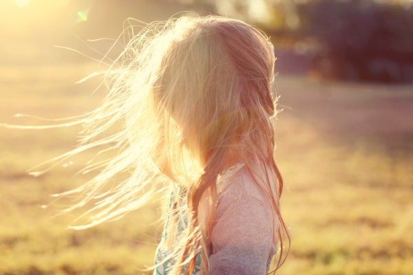 Девушка на закате