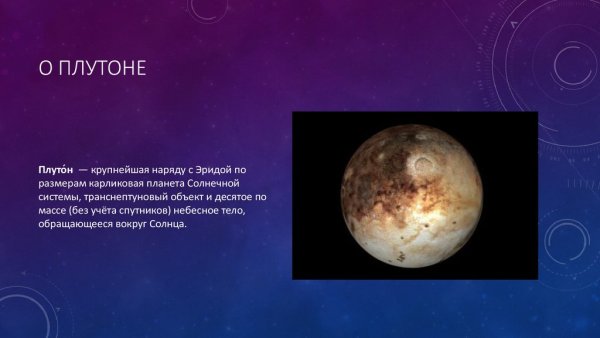 Плутон Планета диаметр планеты