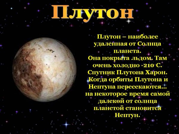 Самая маленькая Планета солнечной системы