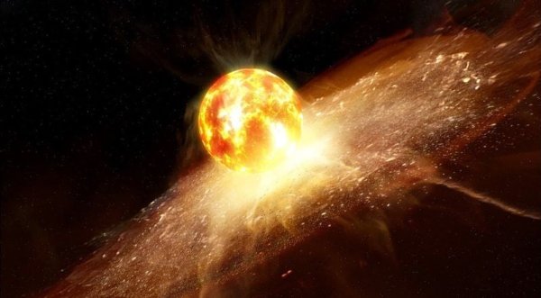 Зарождение звезды в космосе