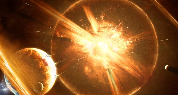 Смерть сверхновой звезды