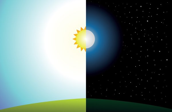 День и ночь иллюстрация