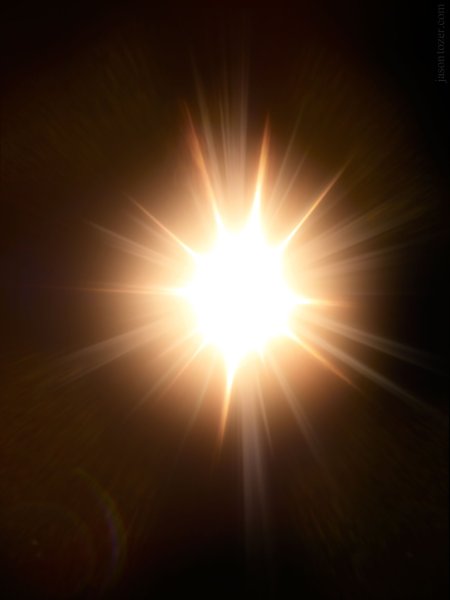 Блик солнца