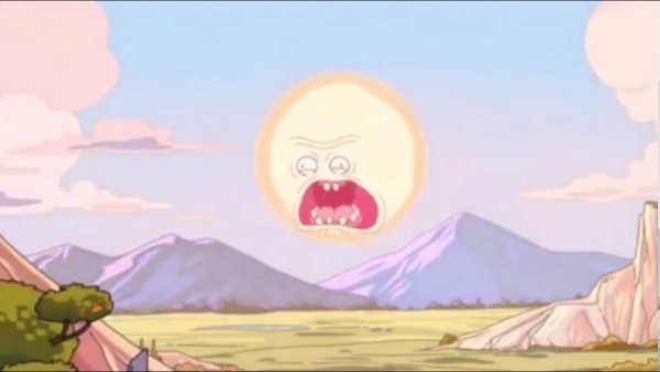 Орущее солнце Рик и Морти