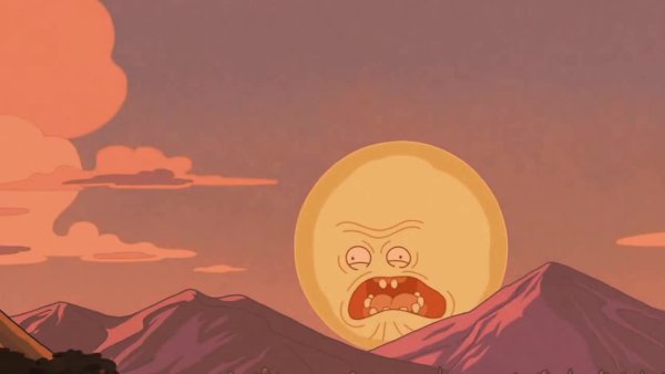 Орущее солнце Рик и Морти