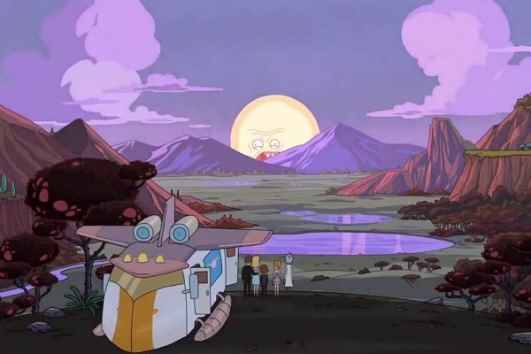 Орущее солнце из Рика и Морти